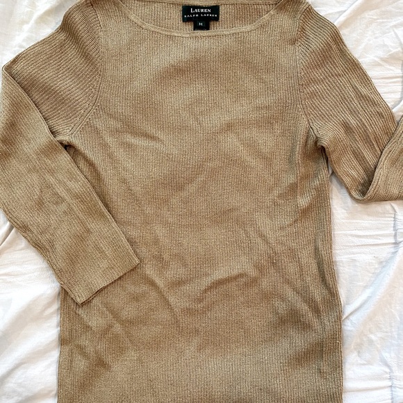 Lauren Ralph Lauren gold-specked top - Picture 3 of 3